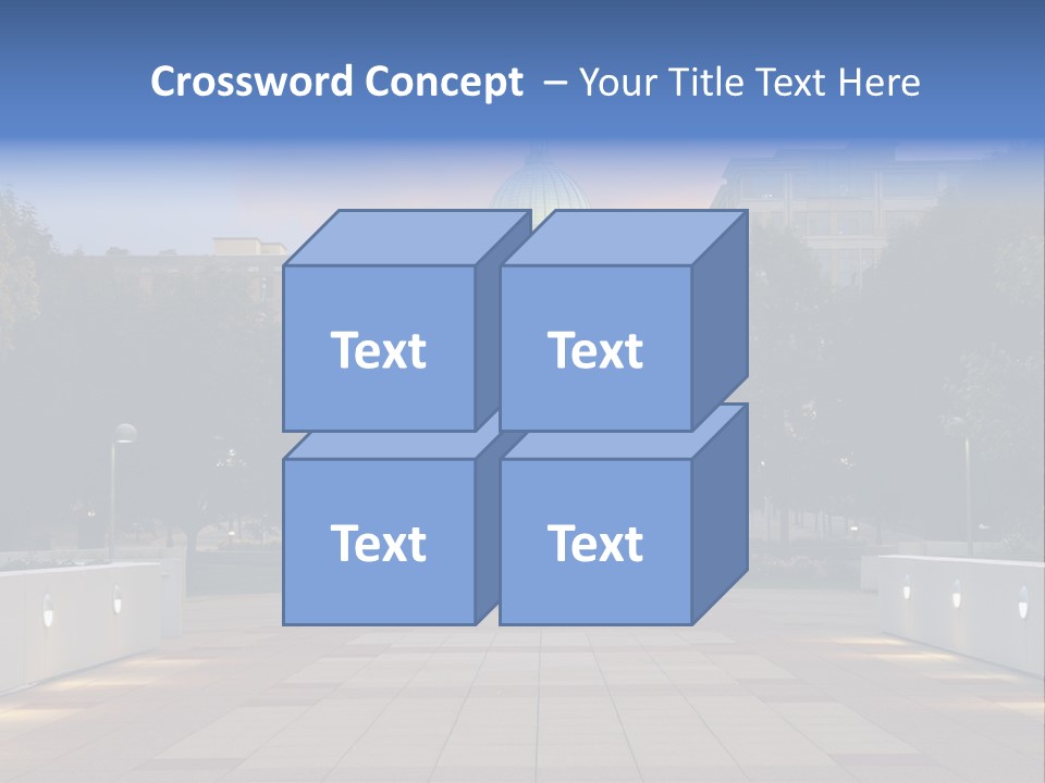 Displacement Brown Hair Touching PowerPoint Template