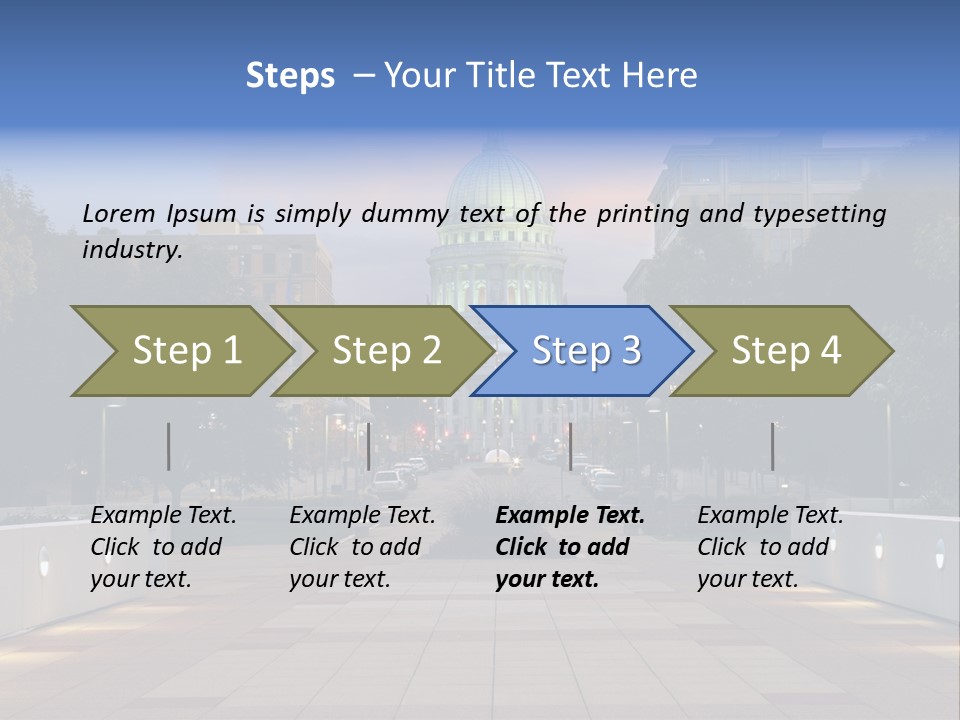 Displacement Brown Hair Touching PowerPoint Template