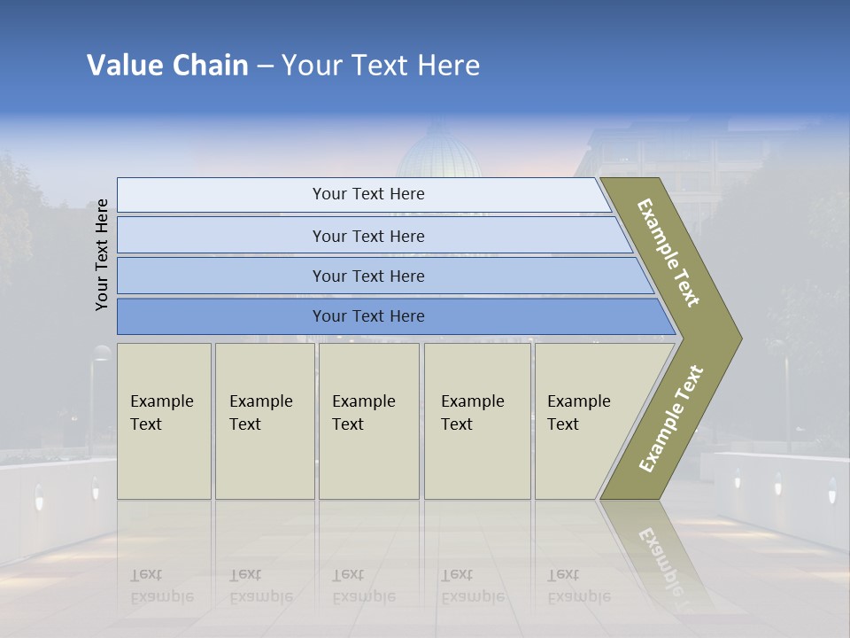 Displacement Brown Hair Touching PowerPoint Template