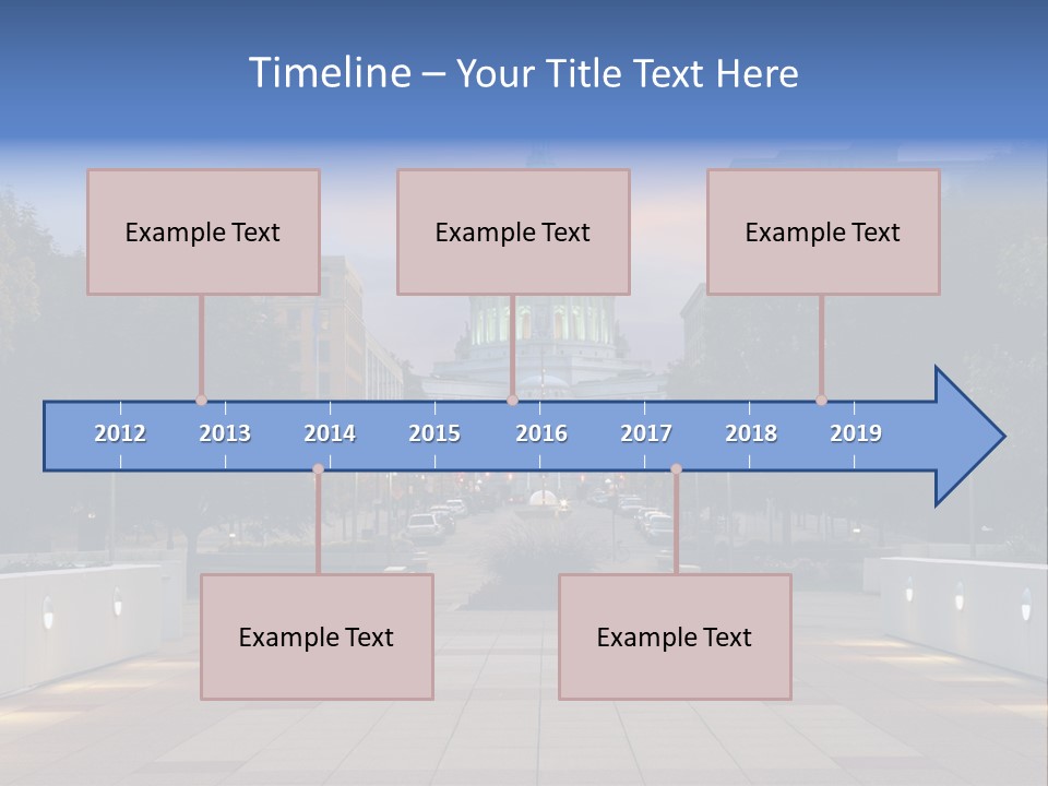 Displacement Brown Hair Touching PowerPoint Template