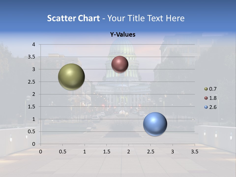 Displacement Brown Hair Touching PowerPoint Template