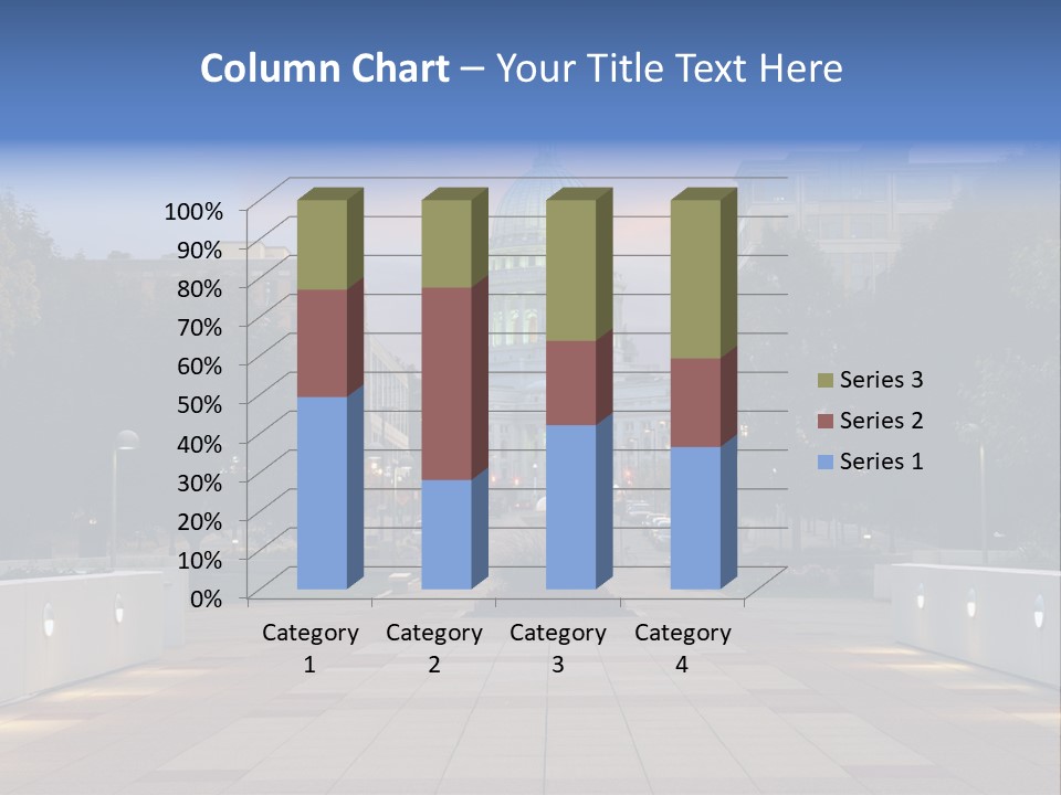 Displacement Brown Hair Touching PowerPoint Template