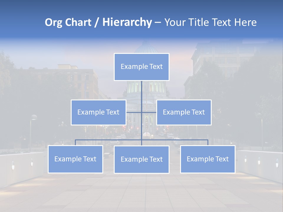 Displacement Brown Hair Touching PowerPoint Template