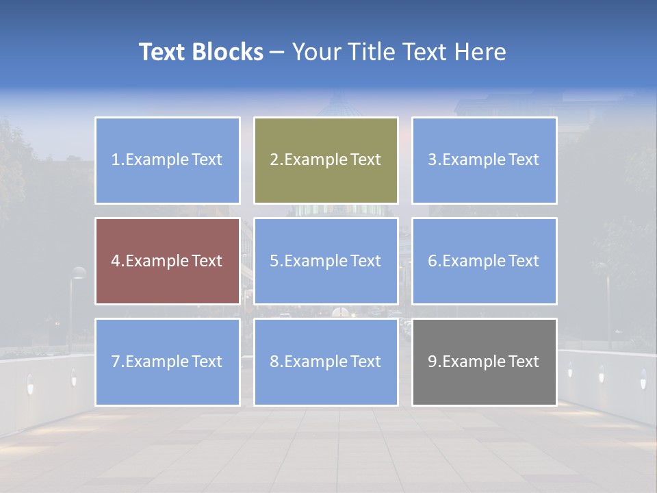 Displacement Brown Hair Touching PowerPoint Template