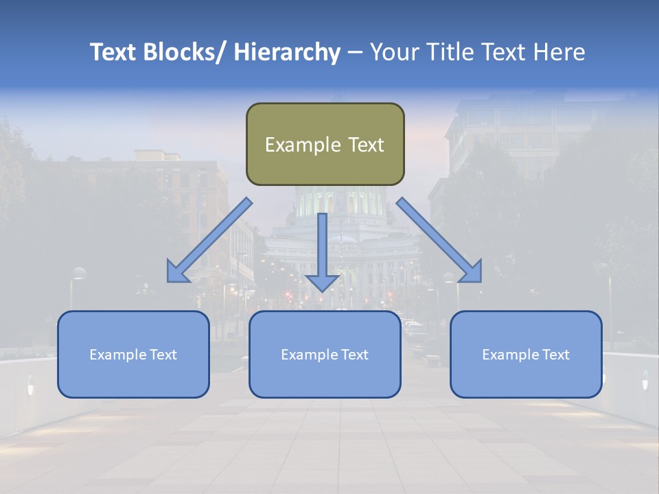 Displacement Brown Hair Touching PowerPoint Template