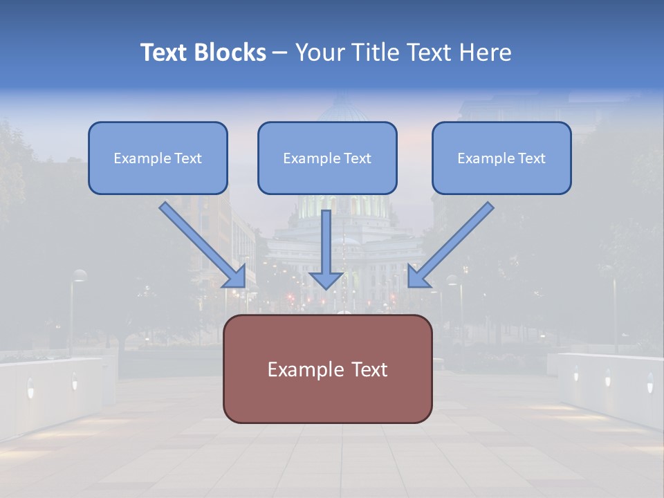 Displacement Brown Hair Touching PowerPoint Template
