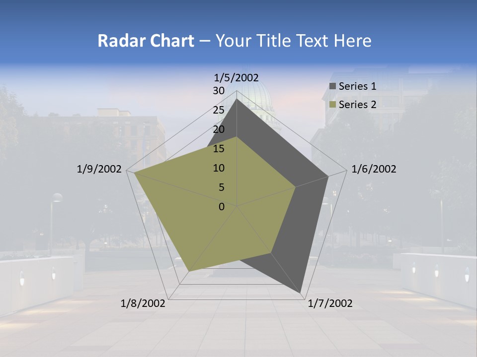 Displacement Brown Hair Touching PowerPoint Template