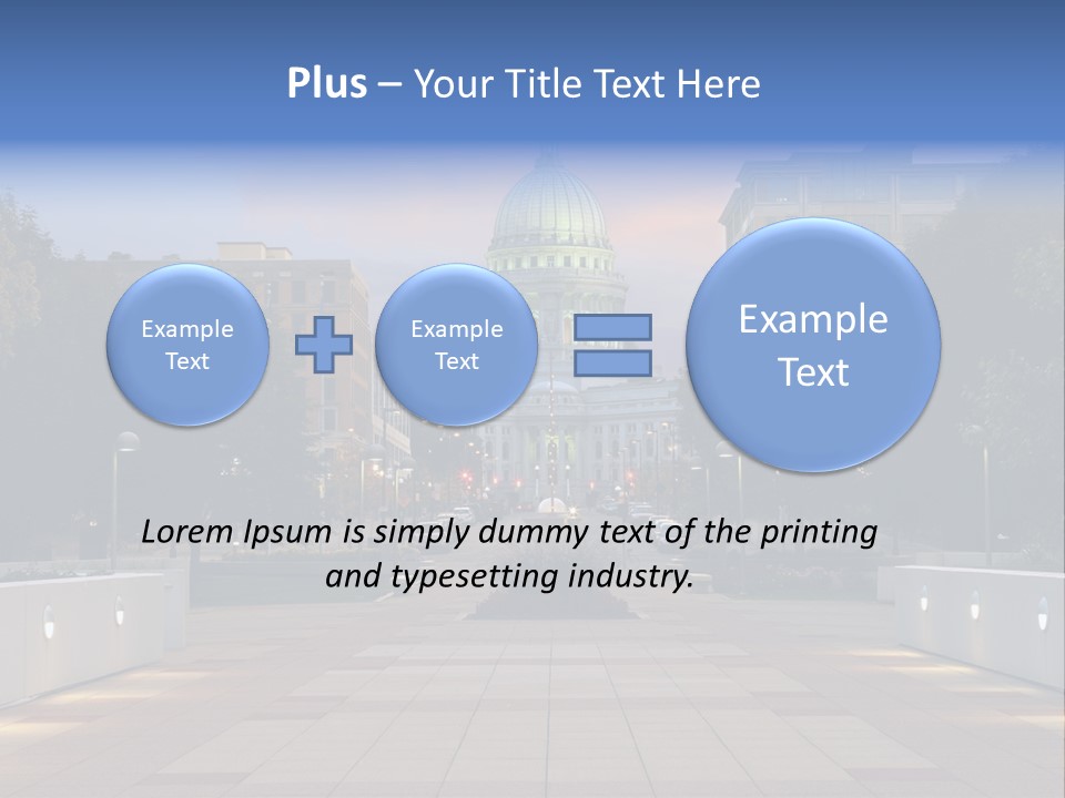 Displacement Brown Hair Touching PowerPoint Template