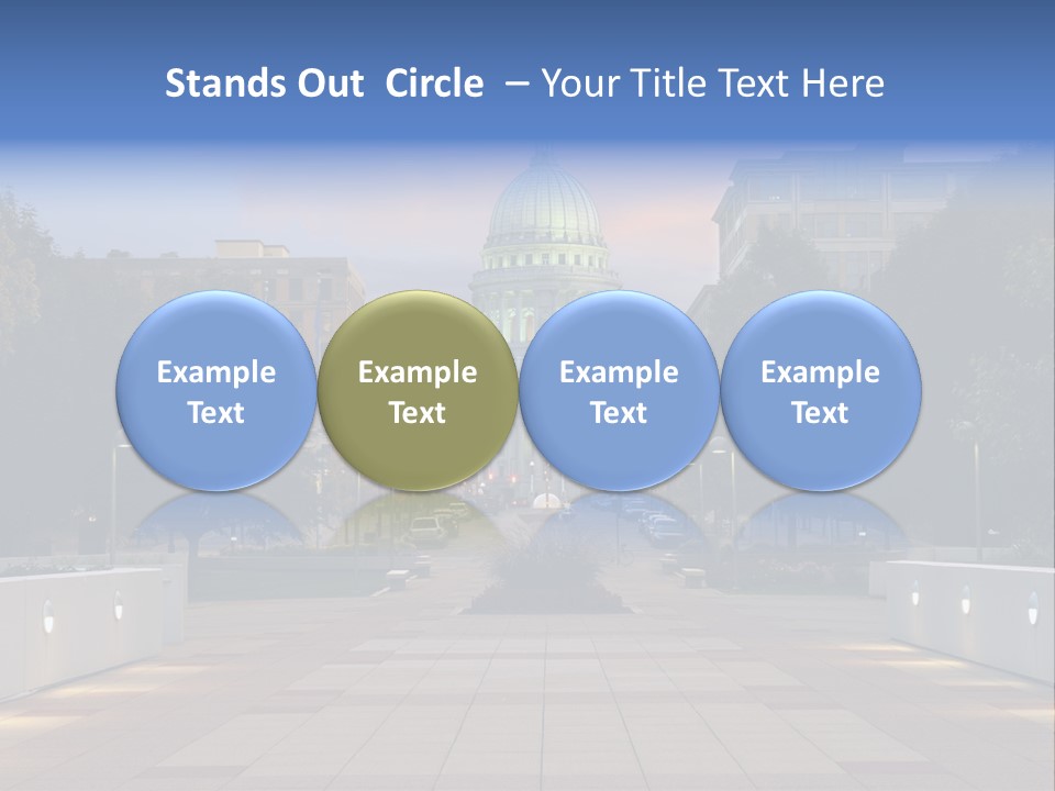 Displacement Brown Hair Touching PowerPoint Template