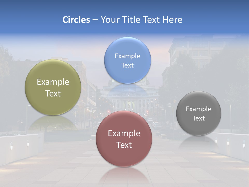 Displacement Brown Hair Touching PowerPoint Template