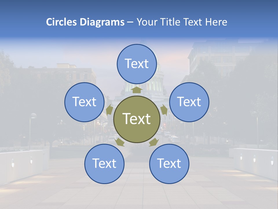 Displacement Brown Hair Touching PowerPoint Template