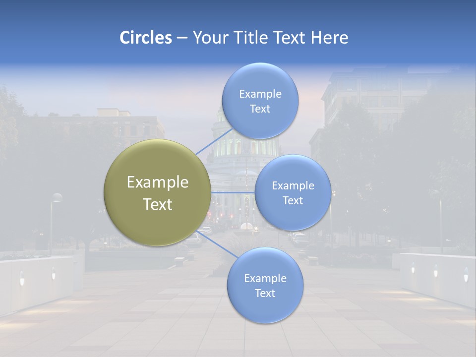 Displacement Brown Hair Touching PowerPoint Template