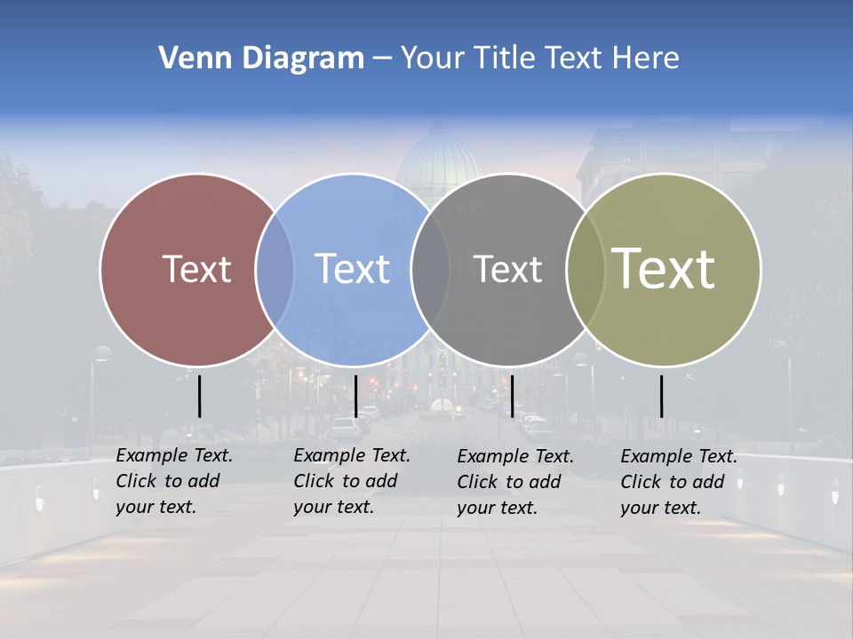 Displacement Brown Hair Touching PowerPoint Template