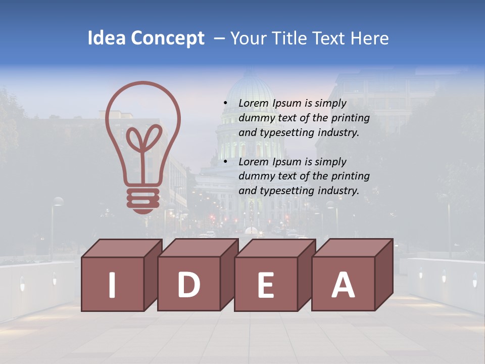 Displacement Brown Hair Touching PowerPoint Template