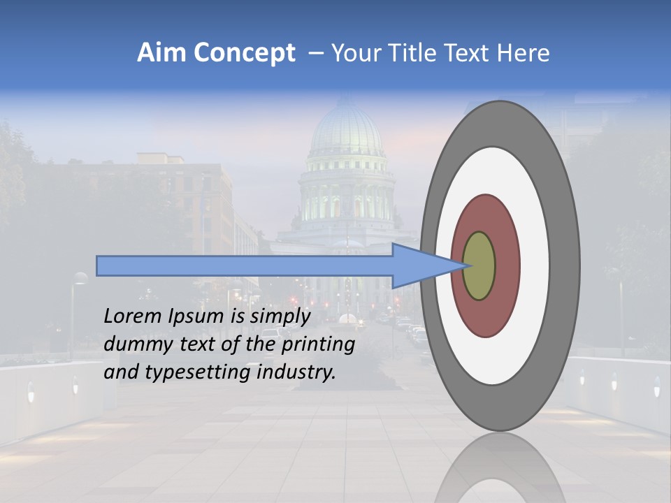 Displacement Brown Hair Touching PowerPoint Template