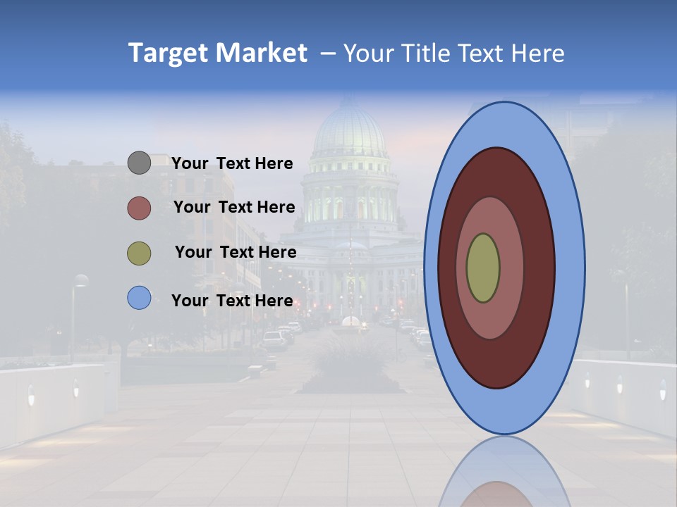 Displacement Brown Hair Touching PowerPoint Template