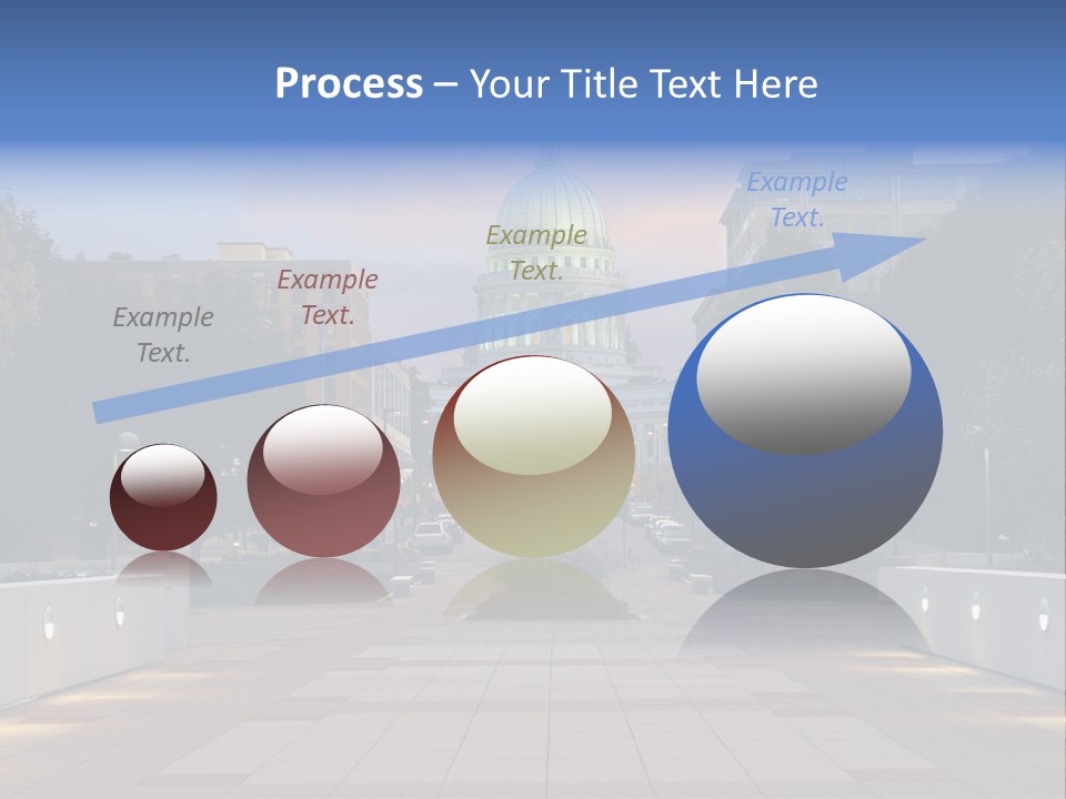 Displacement Brown Hair Touching PowerPoint Template