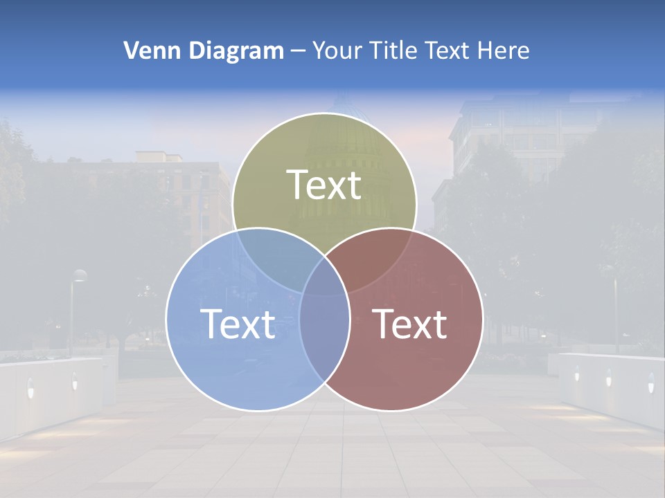 Displacement Brown Hair Touching PowerPoint Template