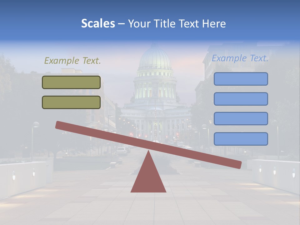 Displacement Brown Hair Touching PowerPoint Template
