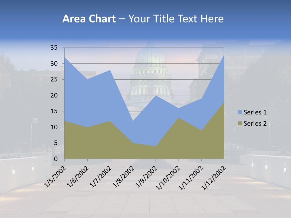 Displacement Brown Hair Touching PowerPoint Template