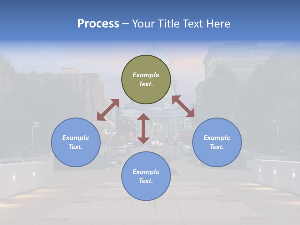 Displacement Brown Hair Touching PowerPoint Template