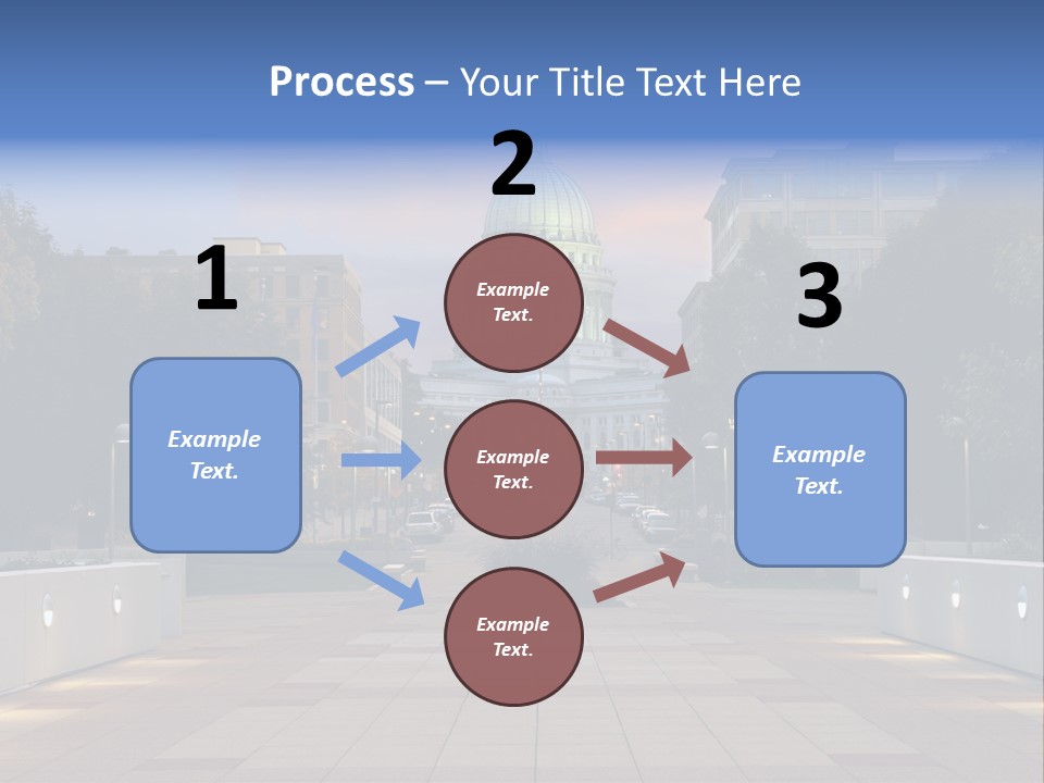 Displacement Brown Hair Touching PowerPoint Template