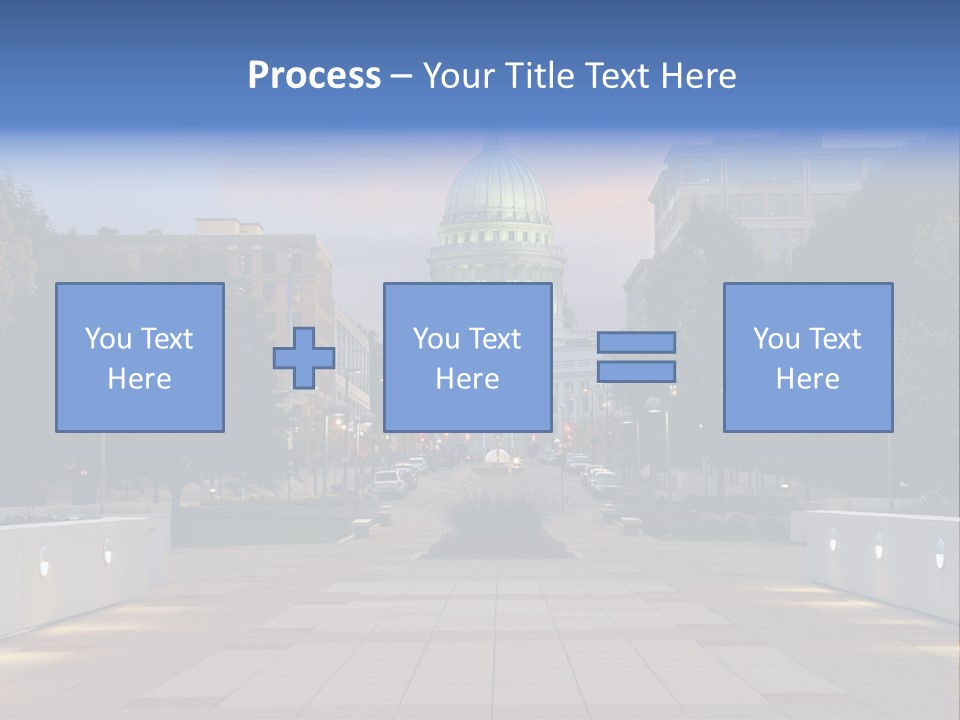 Displacement Brown Hair Touching PowerPoint Template