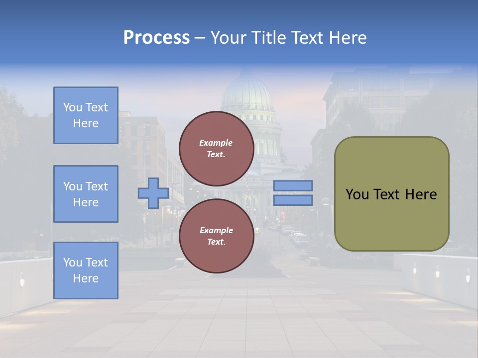 Displacement Brown Hair Touching PowerPoint Template