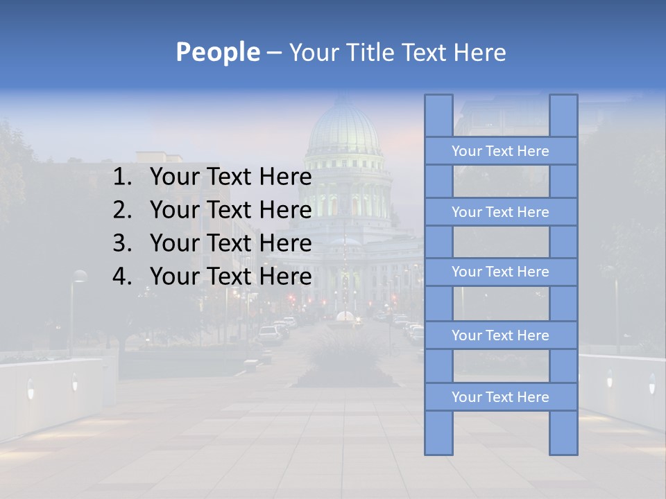 Displacement Brown Hair Touching PowerPoint Template