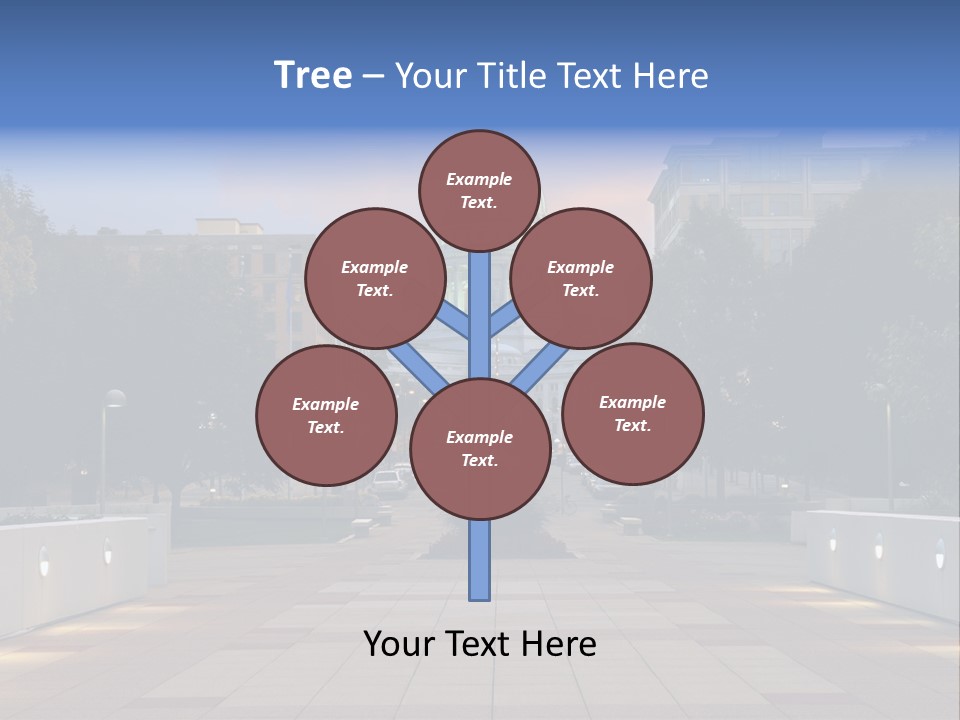 Displacement Brown Hair Touching PowerPoint Template