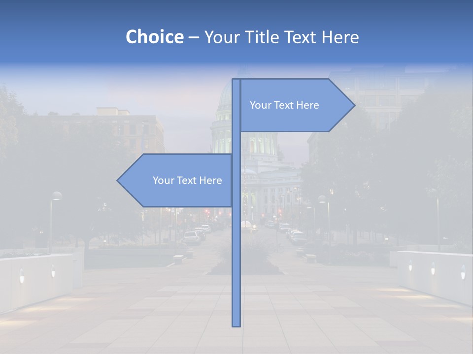 Displacement Brown Hair Touching PowerPoint Template
