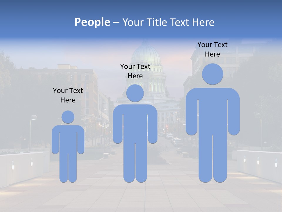 Displacement Brown Hair Touching PowerPoint Template