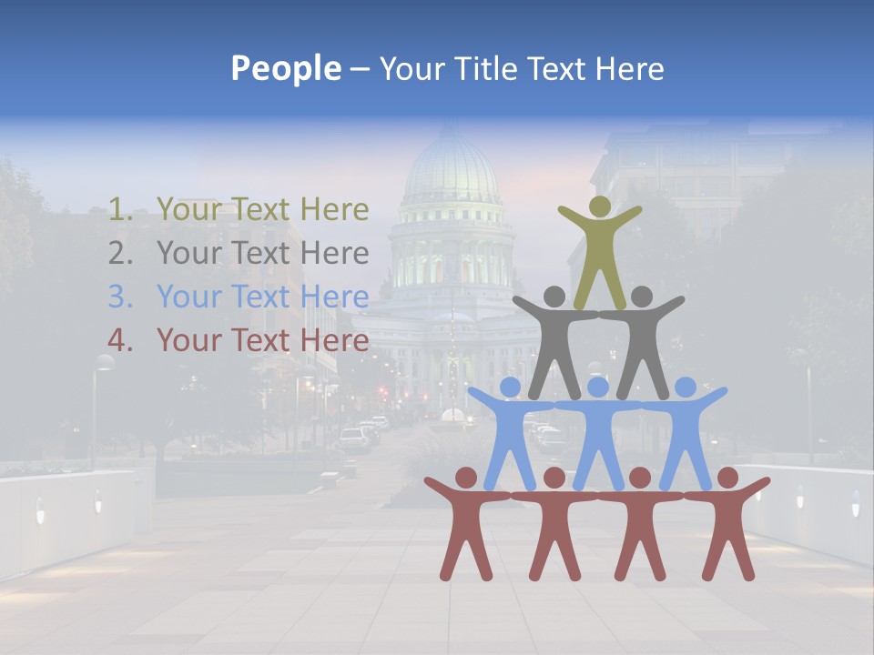 Displacement Brown Hair Touching PowerPoint Template