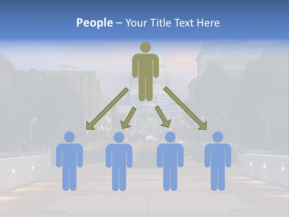 Displacement Brown Hair Touching PowerPoint Template