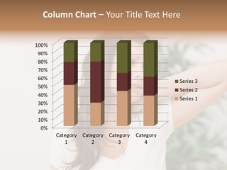 Displacement Brown Hair Touching PowerPoint Template