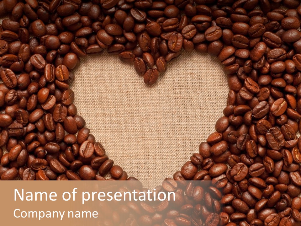 Coffee Shiny Blank PowerPoint Template