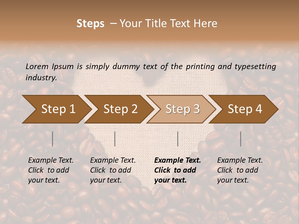 Coffee Shiny Blank PowerPoint Template