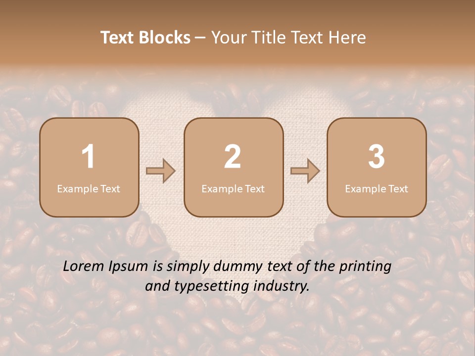Coffee Shiny Blank PowerPoint Template