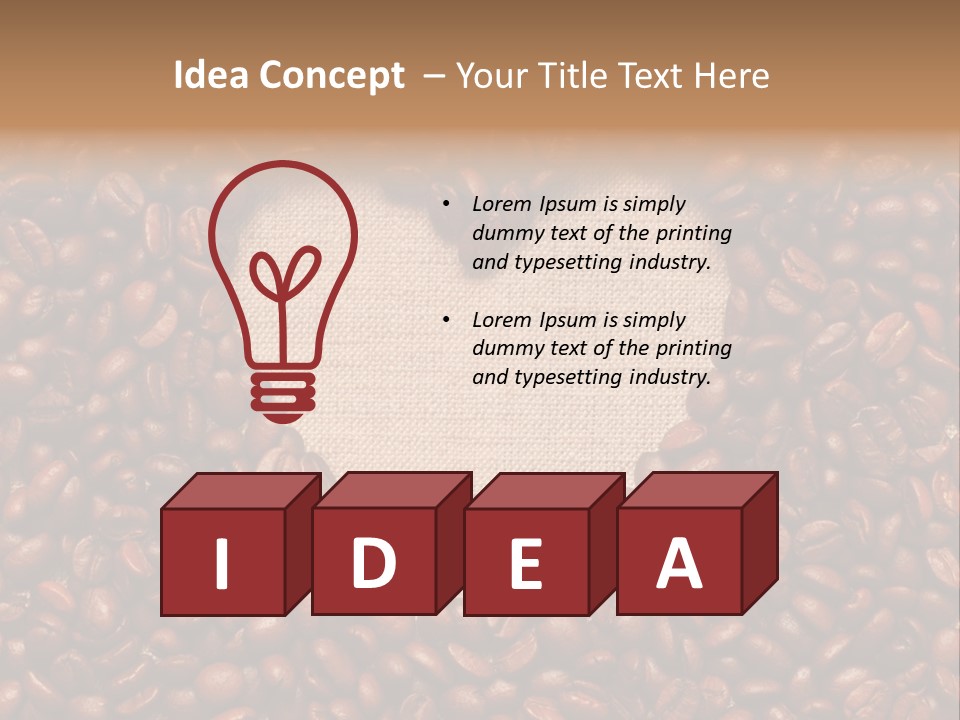 Coffee Shiny Blank PowerPoint Template