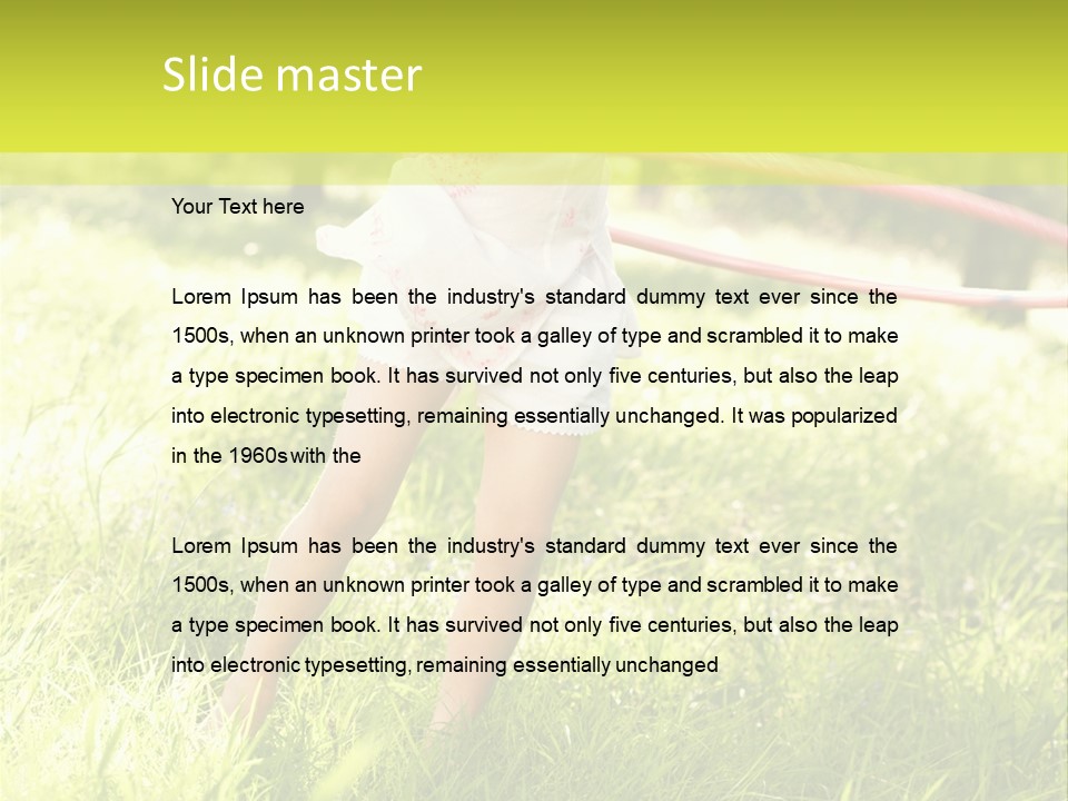 Active Beauty Vertical PowerPoint Template