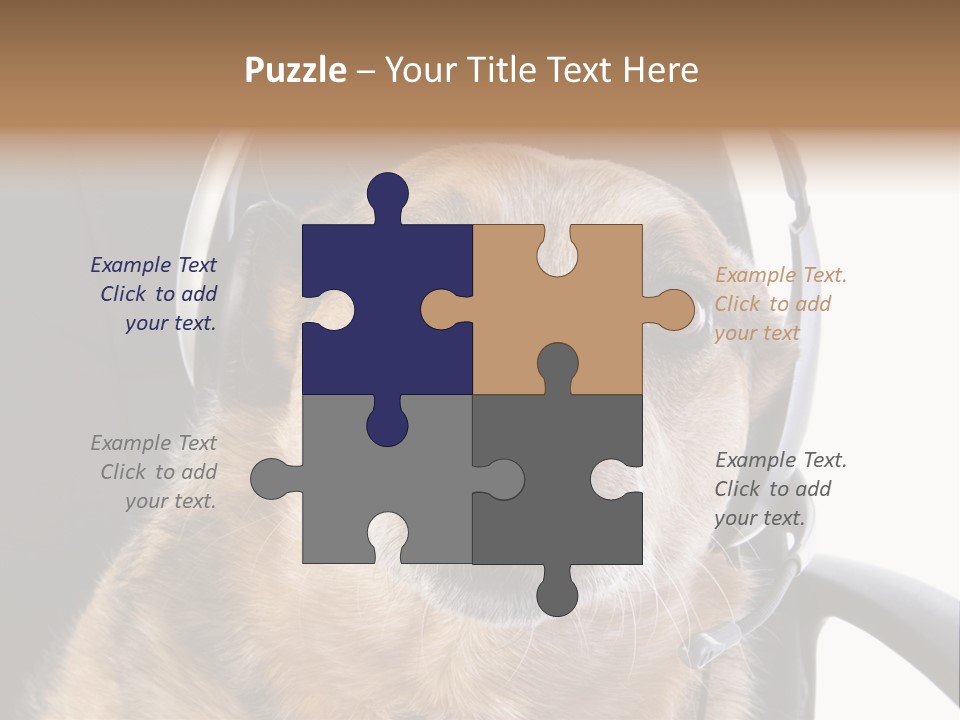 Puppy Domestic Background PowerPoint Template