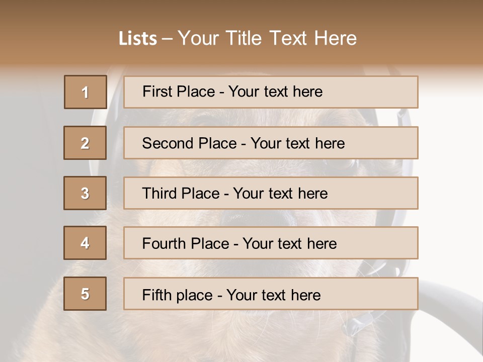 Puppy Domestic Background PowerPoint Template