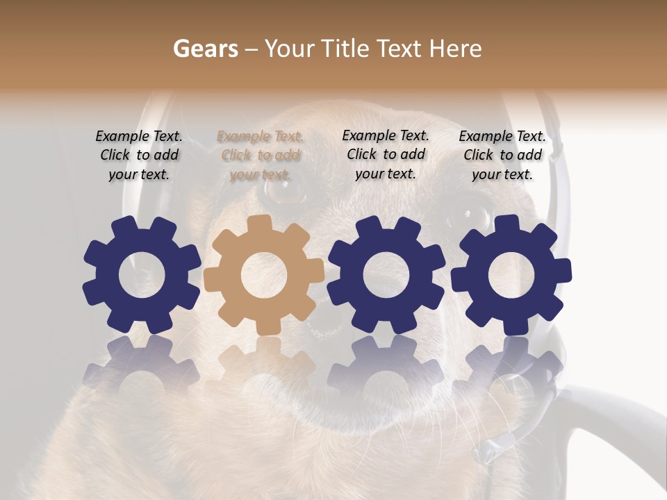 Puppy Domestic Background PowerPoint Template