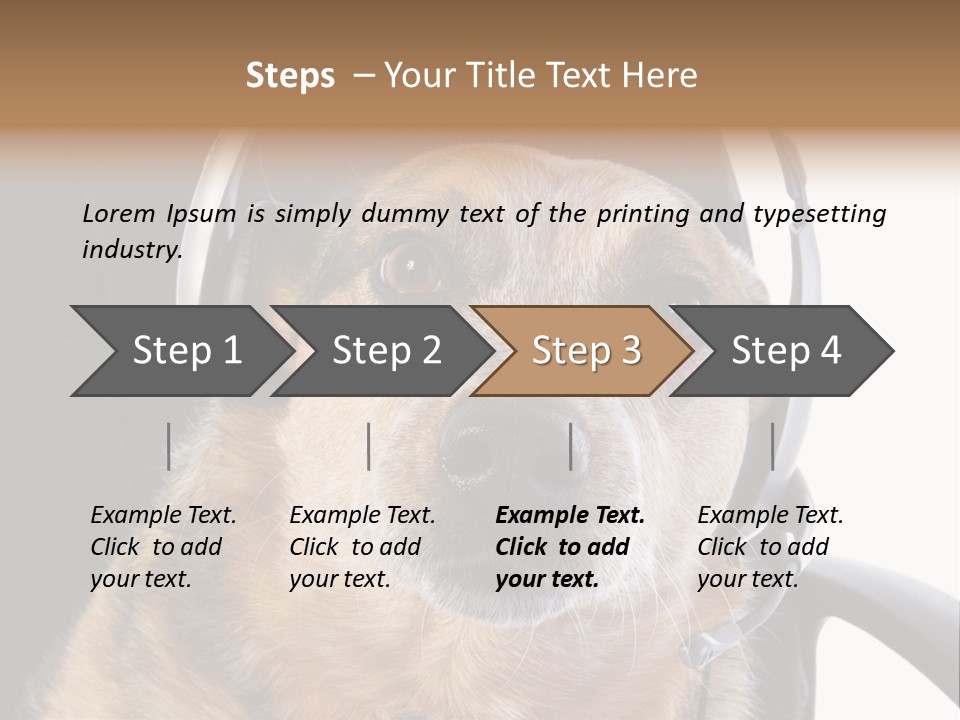 Puppy Domestic Background PowerPoint Template