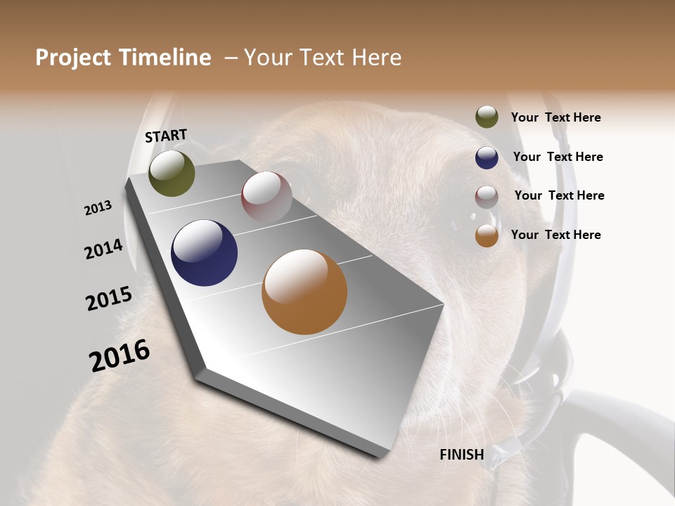 Puppy Domestic Background PowerPoint Template