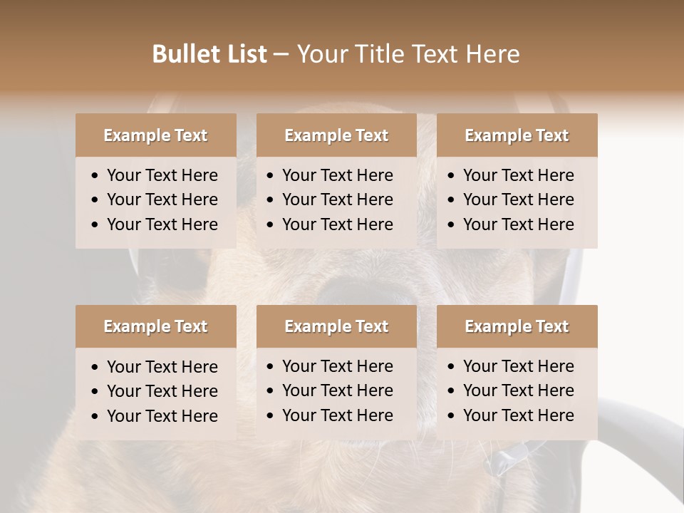 Puppy Domestic Background PowerPoint Template