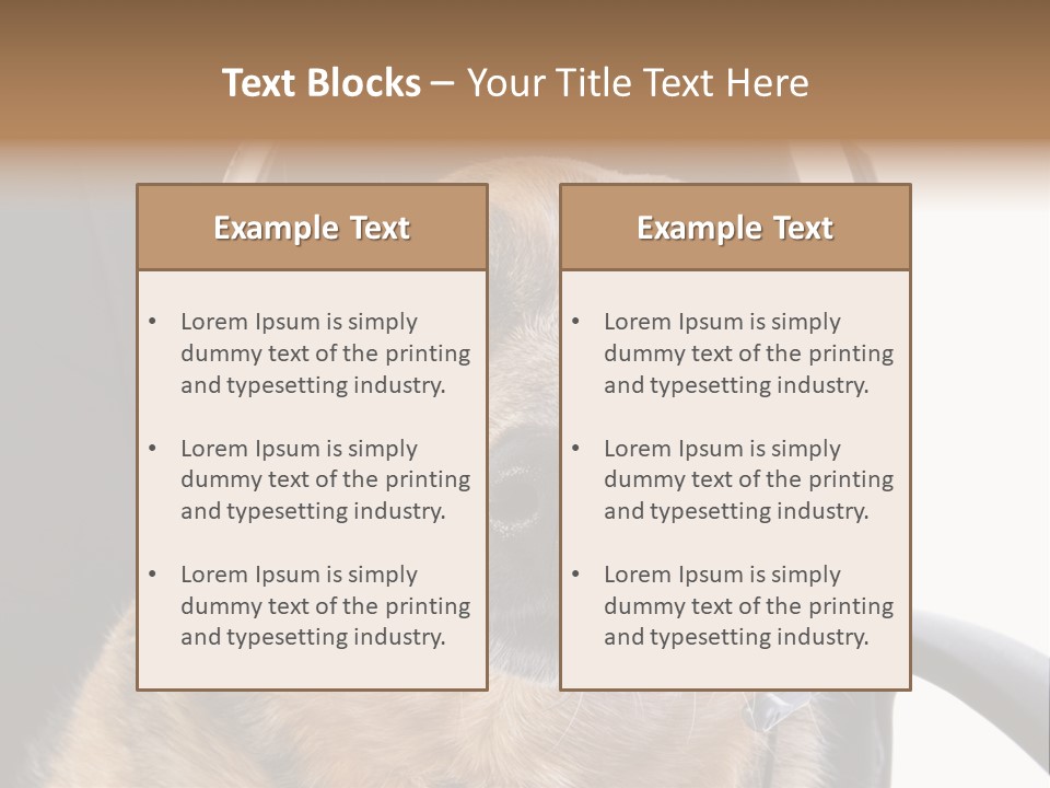 Puppy Domestic Background PowerPoint Template