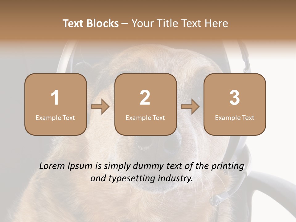 Puppy Domestic Background PowerPoint Template