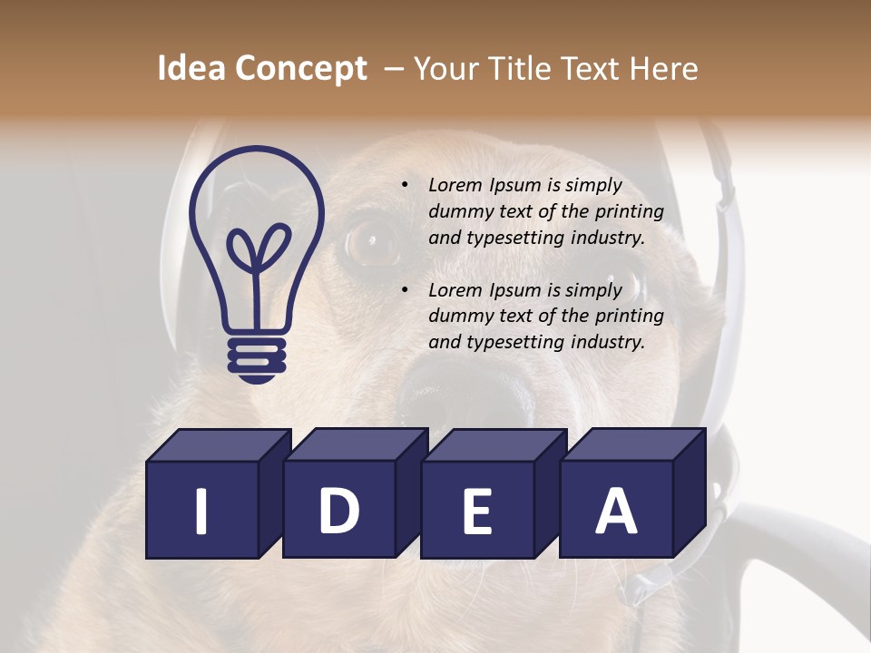 Puppy Domestic Background PowerPoint Template