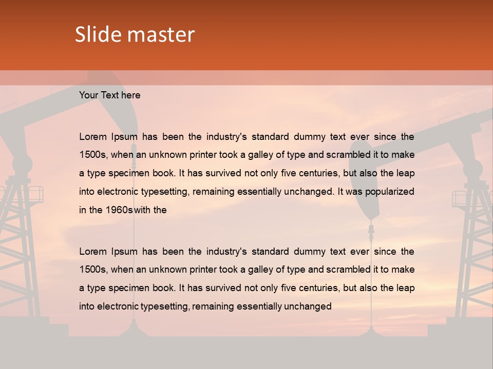 Well Barrel Construction PowerPoint Template